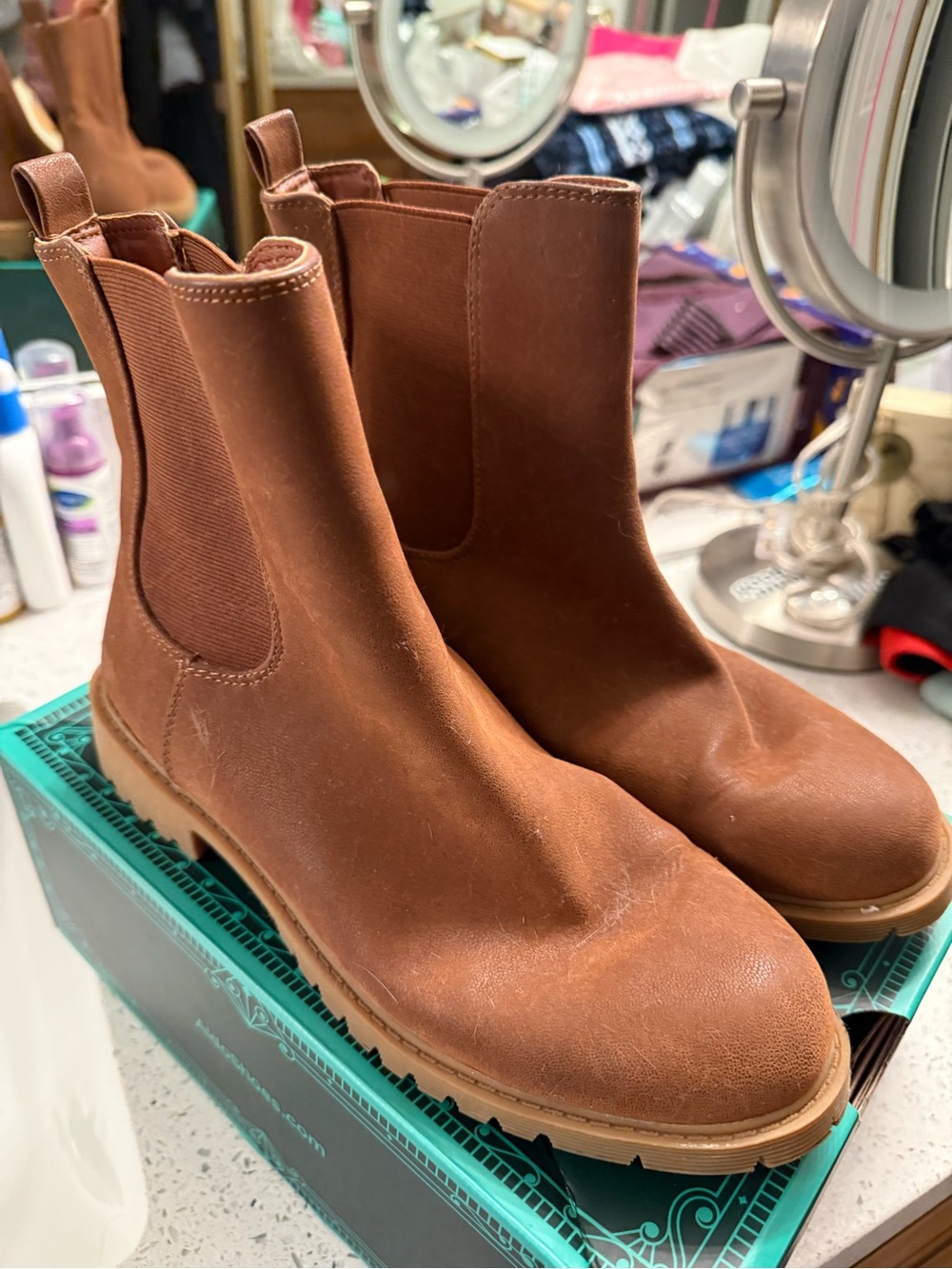 LOFT Brown Chelsea Boots - Classic Slip-On Style